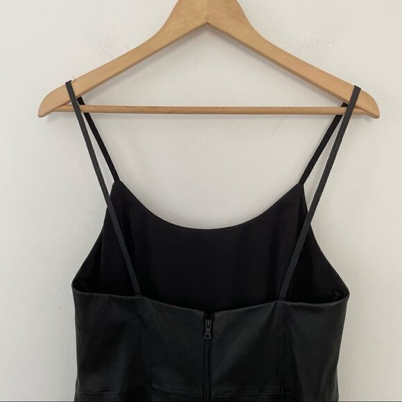 Alice + Olivia Nelle Fitted Leather Mini Dress - Picture 9 of 12